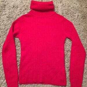 Vintage Women's Evan-Picone 100% Wool Red Turtleneck Shirt/Sweater, Size M